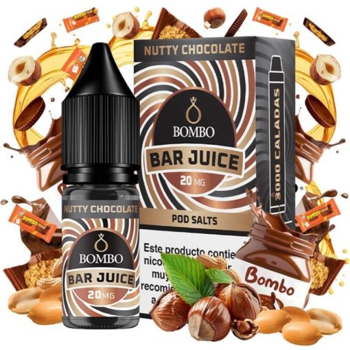 Bombo Bar Juice Nutty Chocolate 10ml 10mg/ml nikotinsó