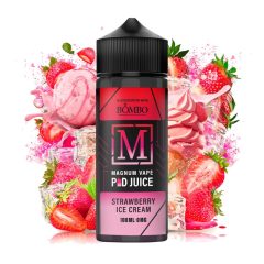   Magnum Vape Pod Juice X Bombo Strawberry Ice Cream 100ml shortfill