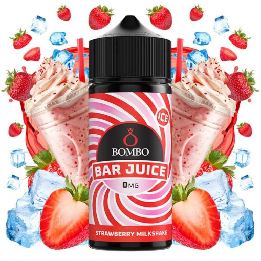 Bombo Bar Juice Strawberry Milkshake 100ml shortfill