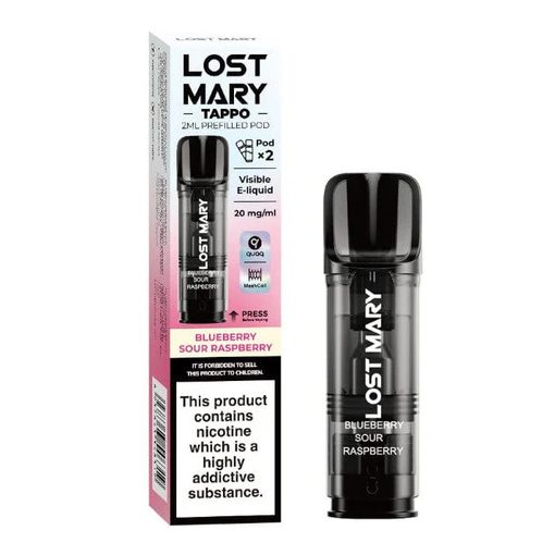 Lost Mary Tappo Blueberry Sour Raspberry előretöltött podfej 20mg/ml 2db