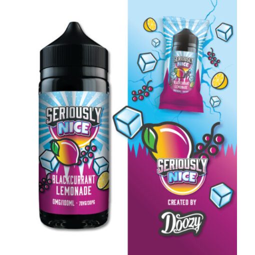 Doozy Vape Co Seriously Nice Blackcurrant Lemonade 100ml shortfill