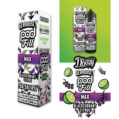   [Kifutott] Doozy Vape Co Seriously Pod Fill Max Blackcurrant Citrus 40ml shortfill