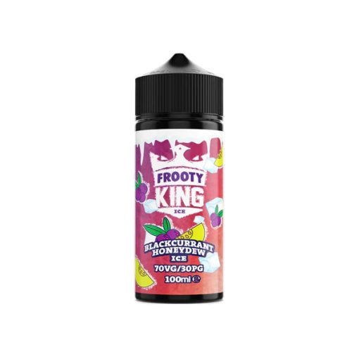 King E-Liquids Frooty King Blackcurrant Honeydew Ice 100ml shortfill