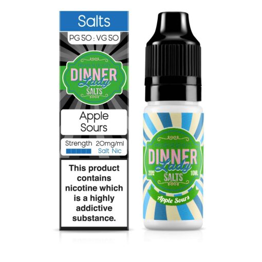 Dinner Lady Apple Sours 10ml 20mg/ml nicsalt