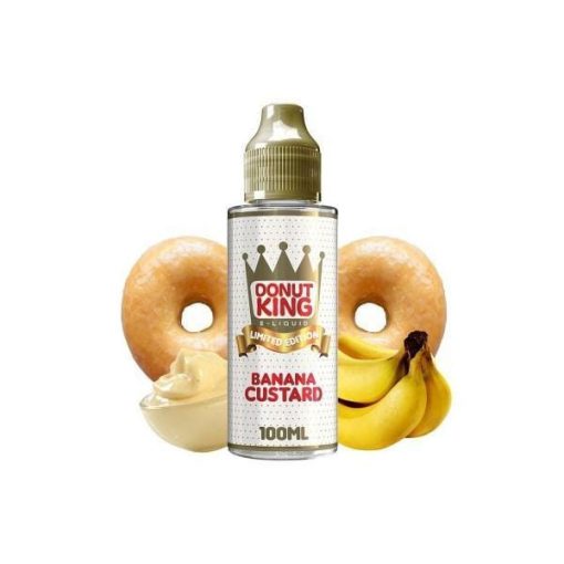 Donut King Limited Edition Banana Custard 100ml shortfill