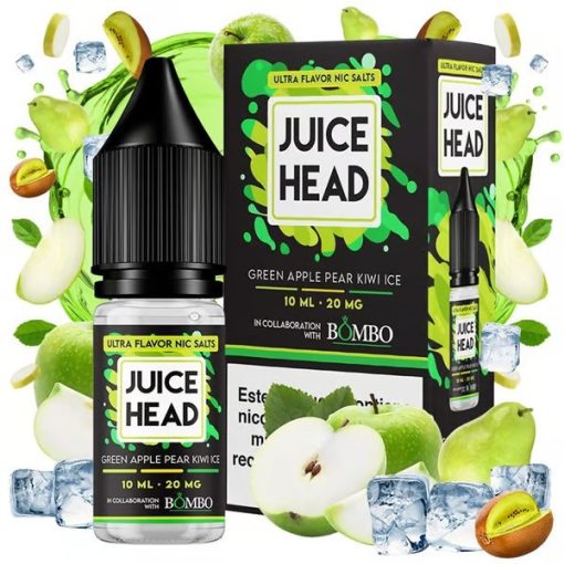 Juice Head X Bombo Green Apple Pear Kiwi 10ml 10mg/ml nikotinsó