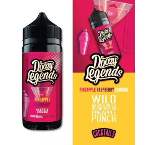 Doozy Vape Co Legends Pineapple Raspberry Sangria 100ml shortfill