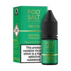 Pod Salt Origin Menthol Tobacco 10ml 20mg/ml nicsalt