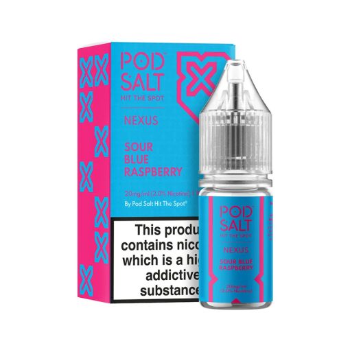 Pod Salt Nexus Sour Blue Raspberry 10ml 10mg/ml nicsalt