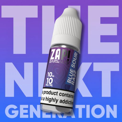 ZAP! Juice Bar Salt Blue Sour Razz 10ml 10mg/ml nikotinsó