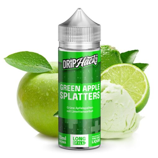 [Kifutott] Drip Hacks Green Apple Splatters 10ml aroma