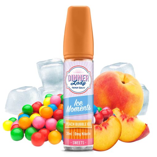 Dinner Lady Peach Bubble Ice 20ml longfill