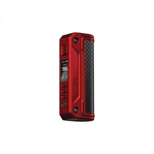 Lost Vape Thelema Solo 100W Box Mod Matte Red Carbon Fiber