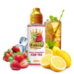   Donut King Cooler Lemon and Strawberry Iced Tea 100ml shortfill