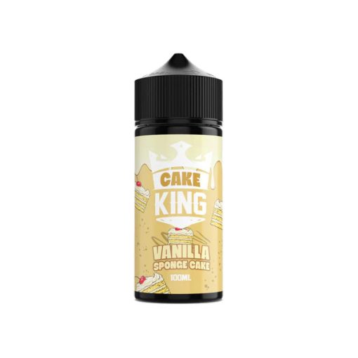 King E-Liquids Cake King Vanilla Sponge Cake 100ml shortfill