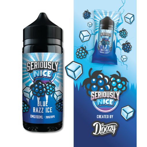 Doozy Vape Co Seriously Nice Blue Razz Ice 100ml shortfill