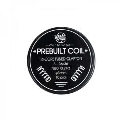   Yachtvape Prebuilt Coil Tri Core Fused Clapton Ni80 0,21ohm (10db) C5