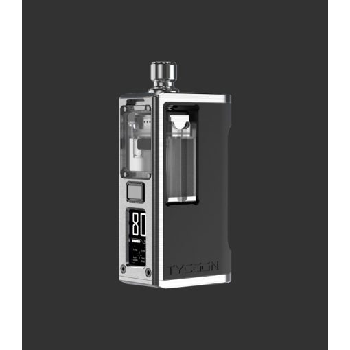 BD Vape X Hirano Design Tycoon Boro 80W Box Mod Classic Black and SS