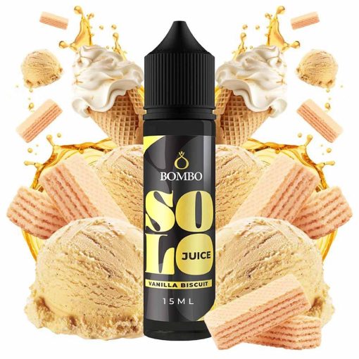 Bombo Solo Juice Vanilla Biscuit 15ml longfill