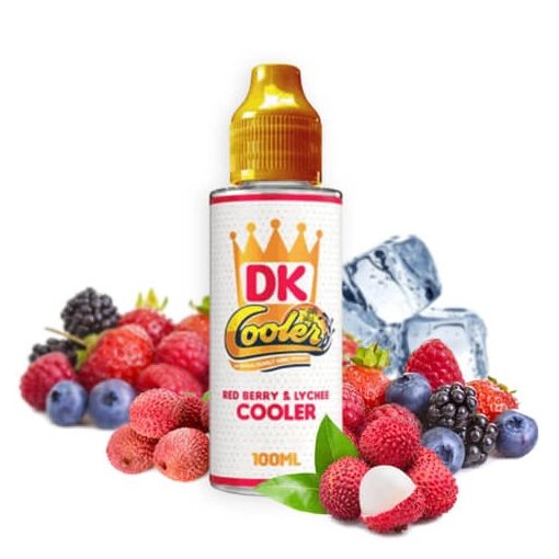 Donut King Cooler Red Berry and Lychee 100ml shortfill