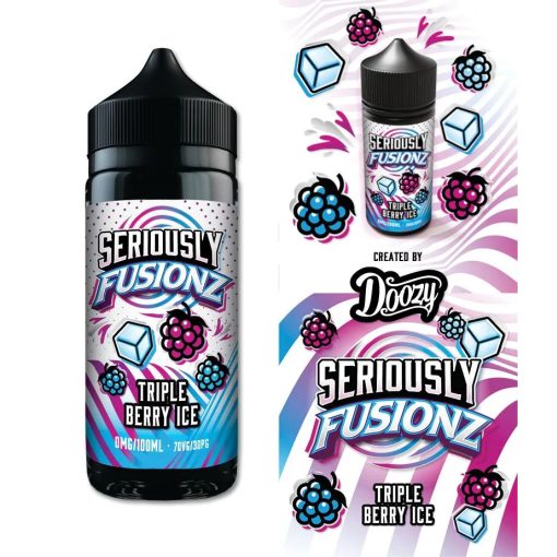 Doozy Vape Co Seriously Fusionz Triple Berry Ice 100ml shortfill