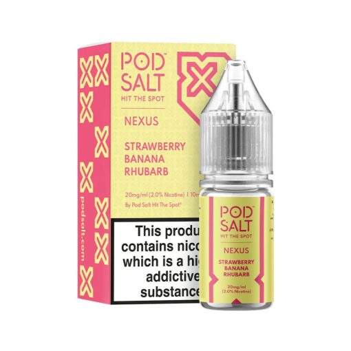 Pod Salt Nexus Strawberry Banana Rhubarb 10ml 10mg/ml nikotinsó