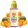 Donut King Fruits Perfect Peach 100ml shortfill