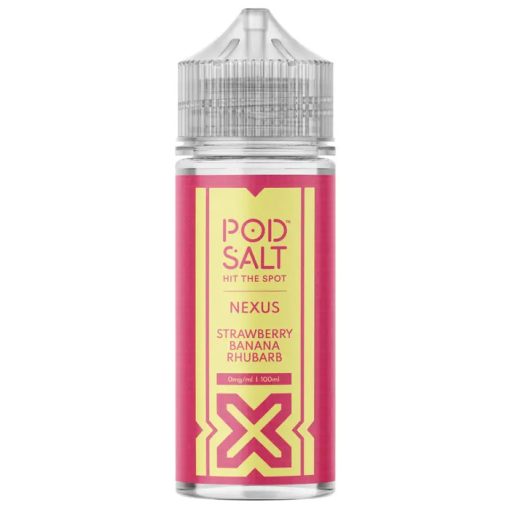 Pod Salt Nexus Strawberry Banana Rhubarb 100ml shortfill