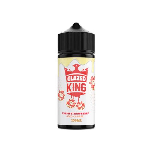 King E-Liquids Glazed King Fresh Strawberry & Cream 100ml shortfill