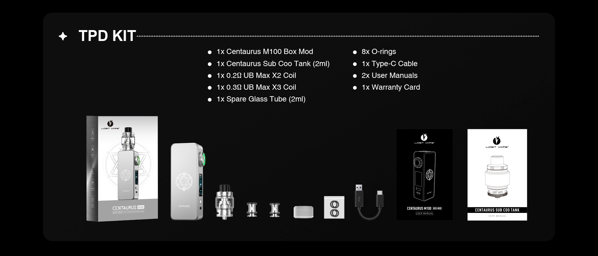 Lost Vape Centaurus M100 Mod