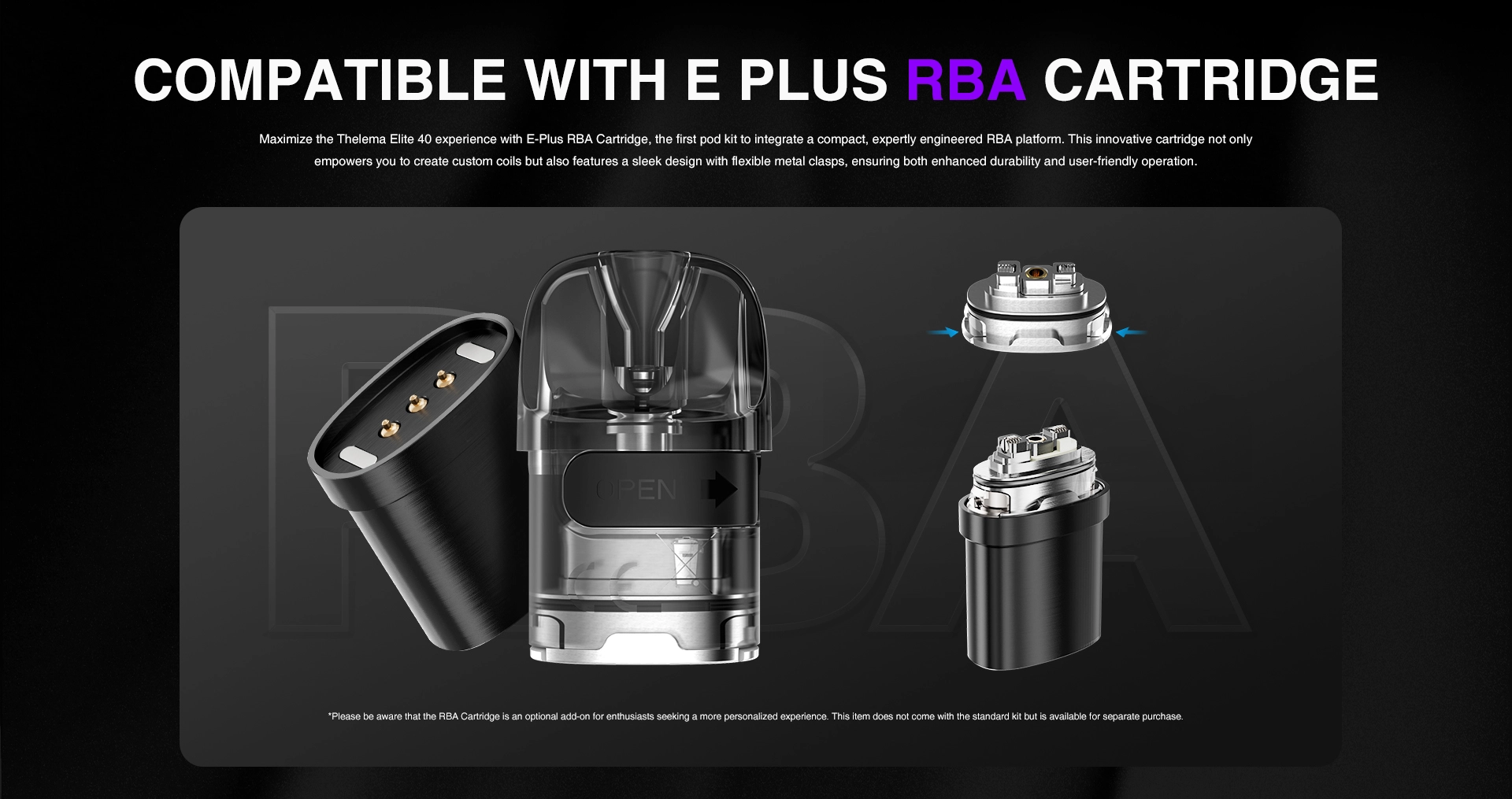 Lost Vape Thelema Elite 40 Pod Black Carbon - Liquid-Aroma