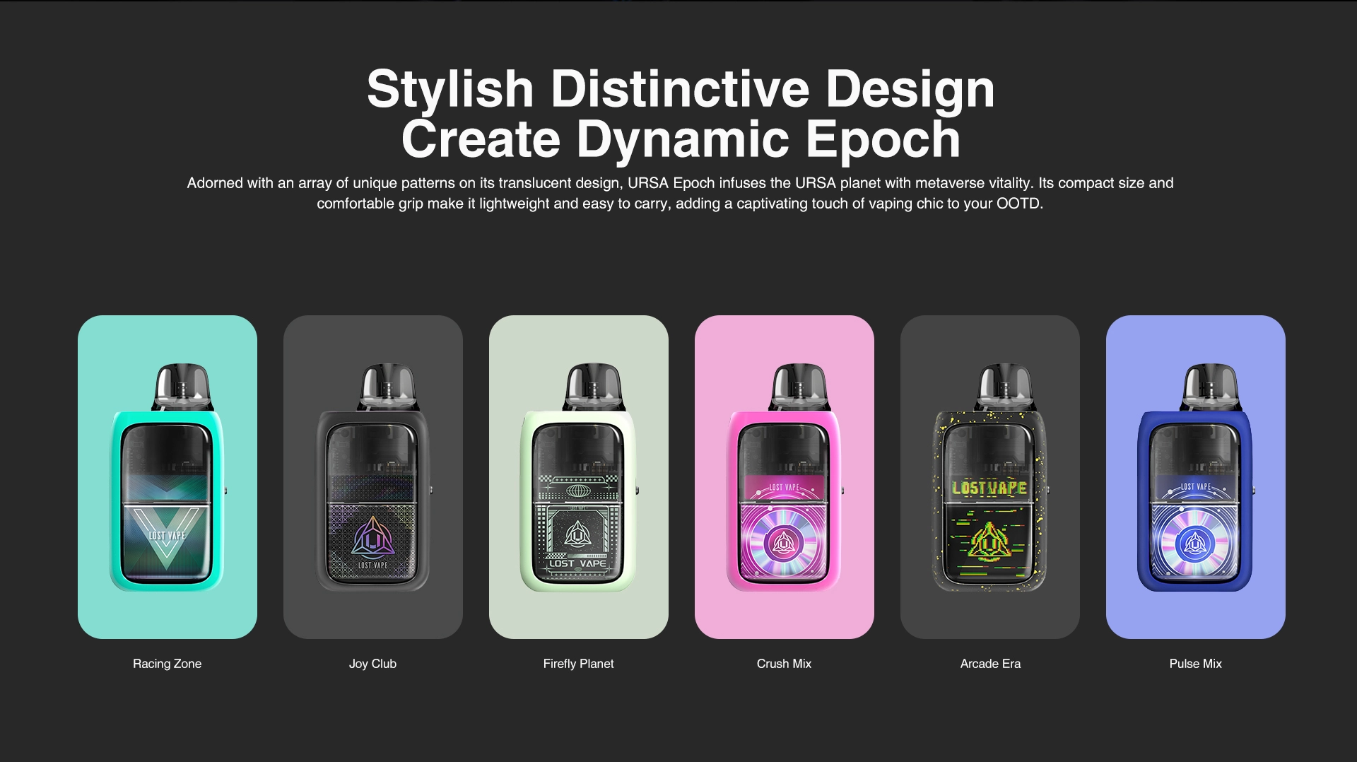 Lost Vape Ursa Epoch Pod