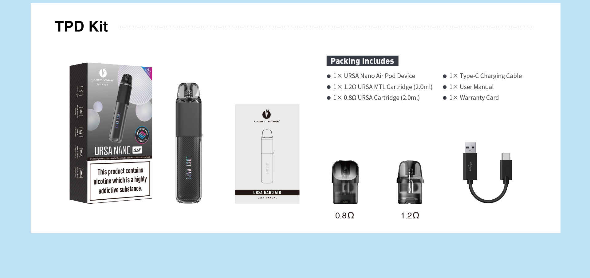 Lost Vape Ursa Nano Air Pod